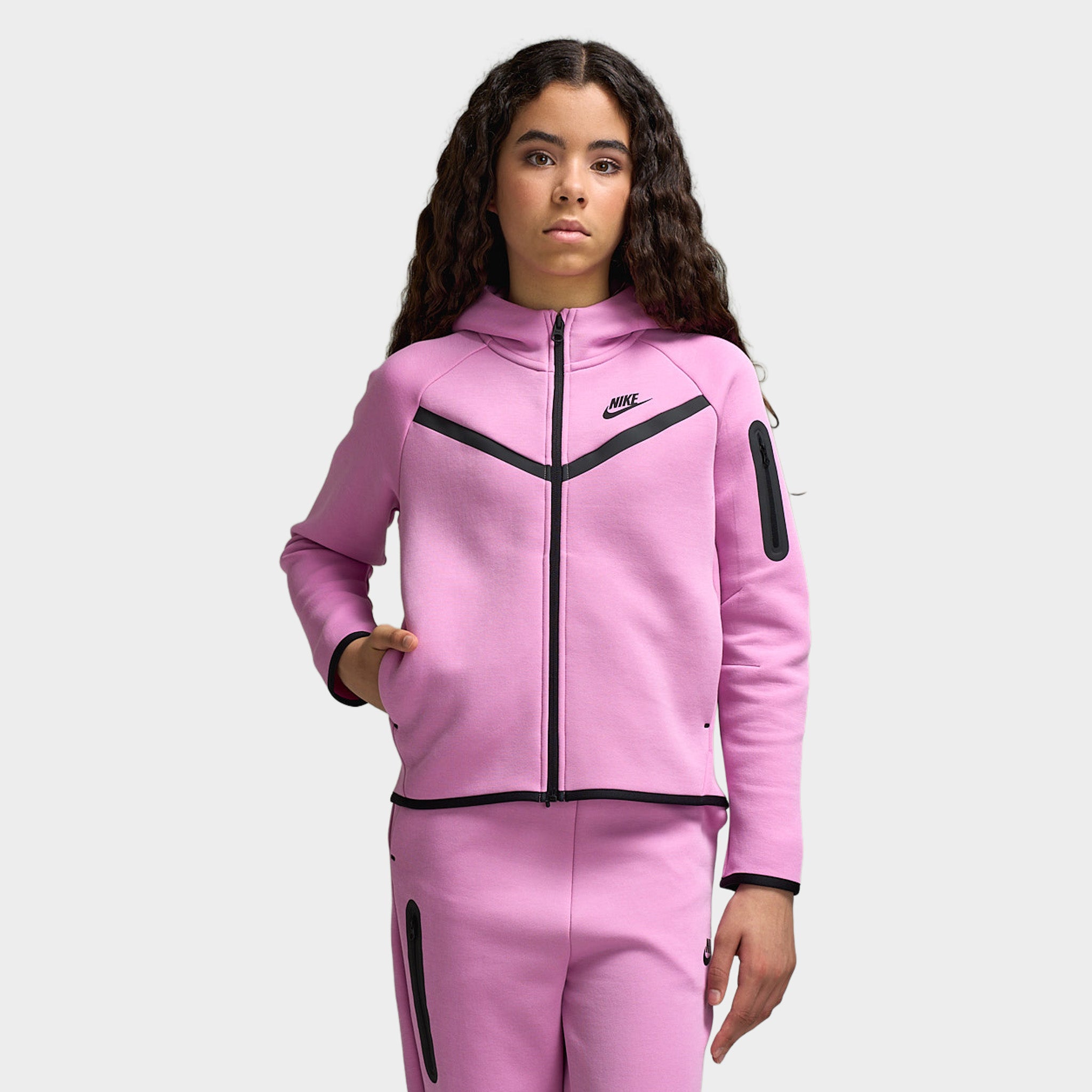 Nike Sportswear Junior's Tech Fleece Full-Zip Hoodie / Light