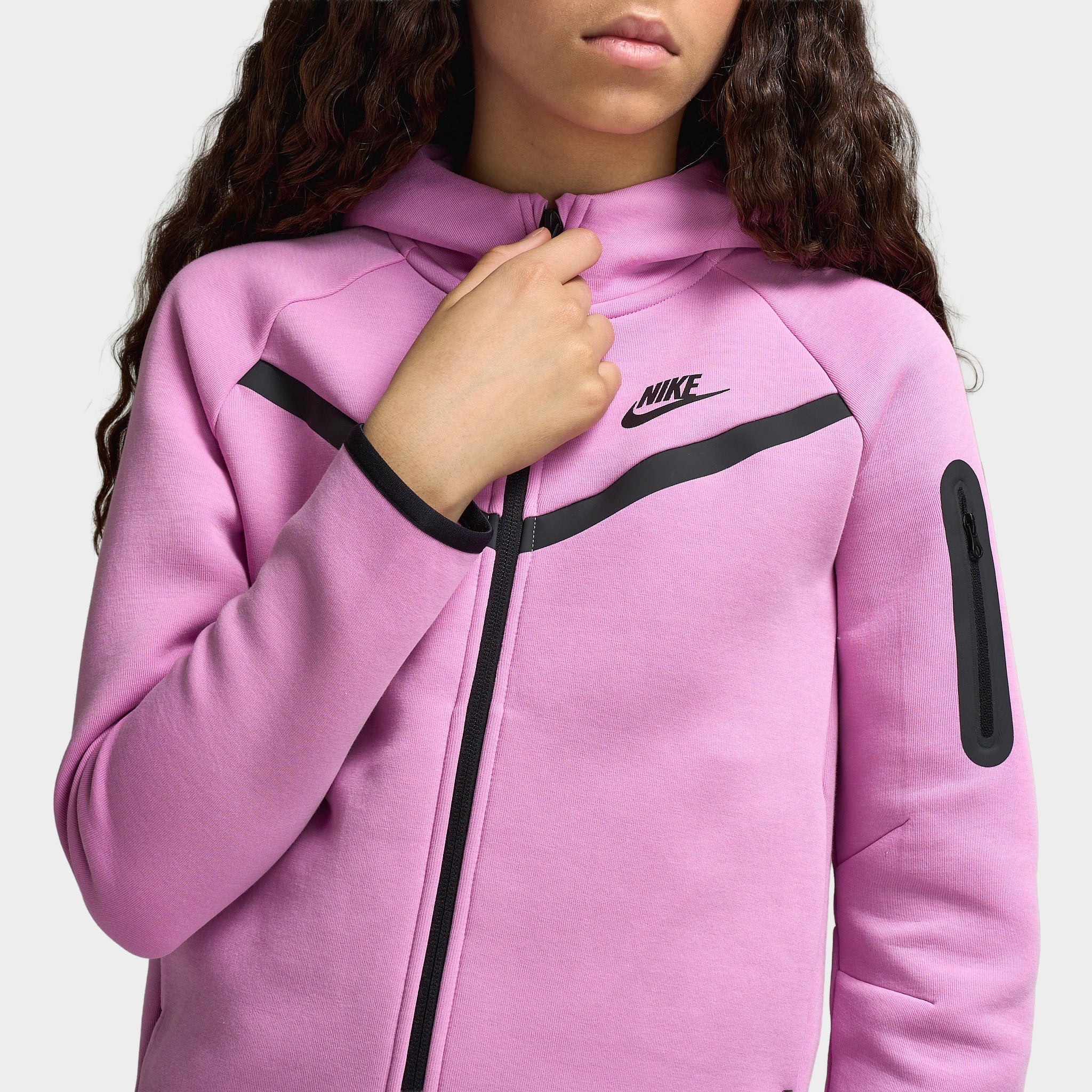 Nike Sportswear Junior's Tech Fleece Full-Zip Hoodie / Light