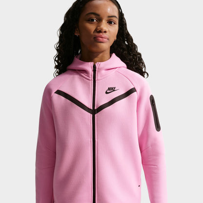Nike Junior Sportswear Chandail à capuchon zippé en Tech Fleece / Rose vif