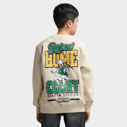 Mitchell & Ness Juniors' NBA Court Defender Crew Boston Celtics / Cream