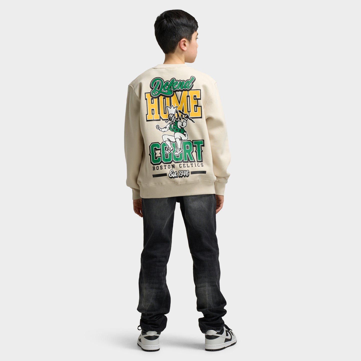 Mitchell & Ness Juniors' NBA Court Defender Crew Boston Celtics / Cream