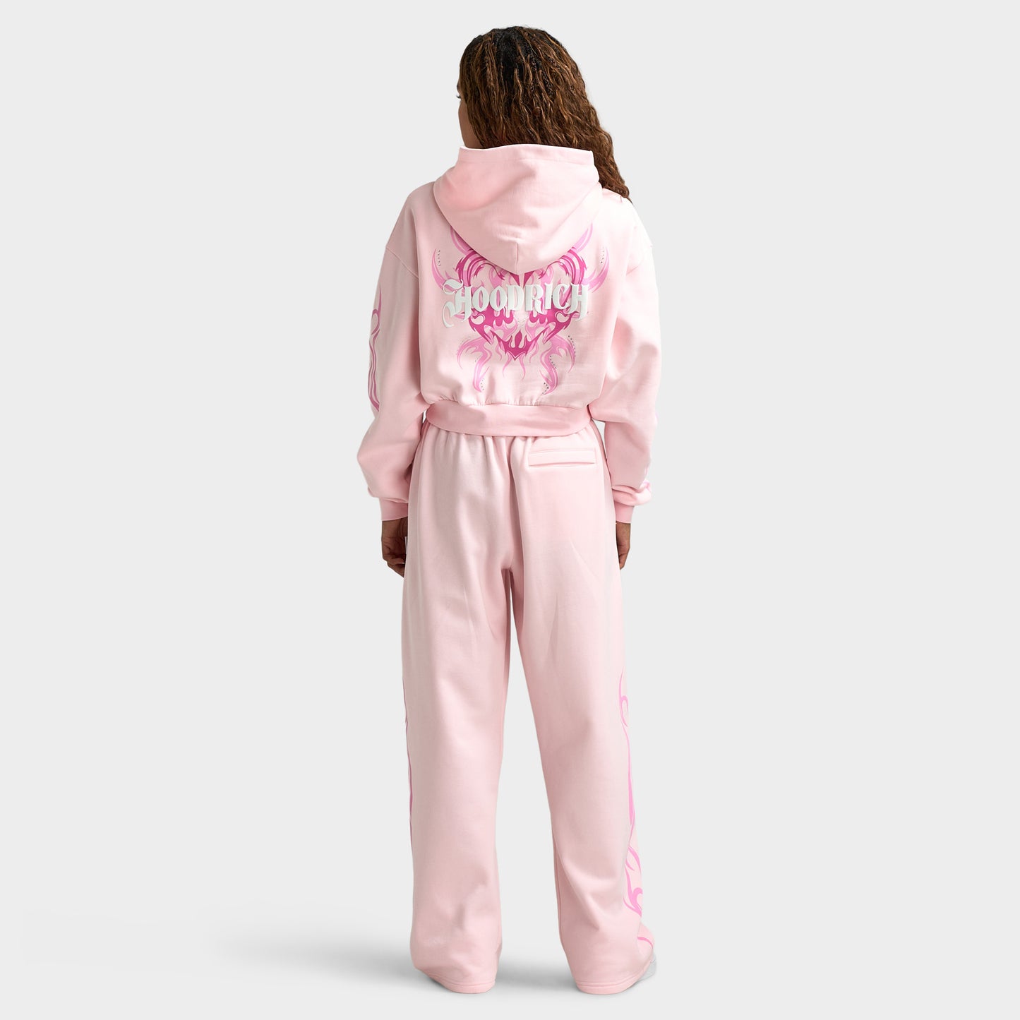 Hoodrich Flux Boxy Chandail à capuche pour femmes / Rose