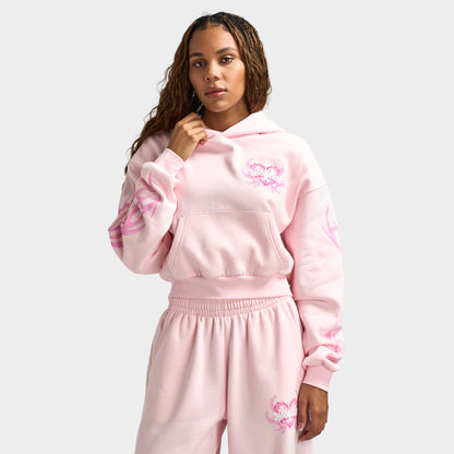 Hoodrich Flux Boxy Chandail à capuche pour femmes / Rose