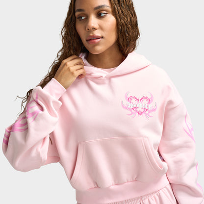 Hoodrich Flux Boxy Chandail à capuche pour femmes / Rose