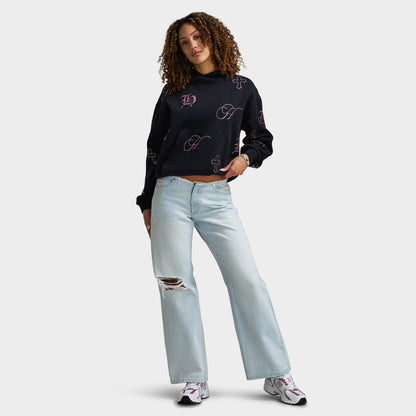 Hoodrich Women's Solace Low Rise Wide Leg Jeans / Light Blue
