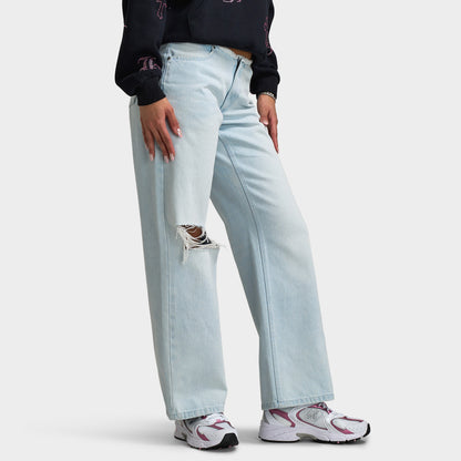 Hoodrich Women's Solace Low Rise Wide Leg Jeans / Light Blue
