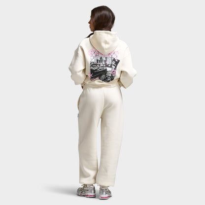 Hoodrich Vision Chandail à capuche femmes blanc/rose