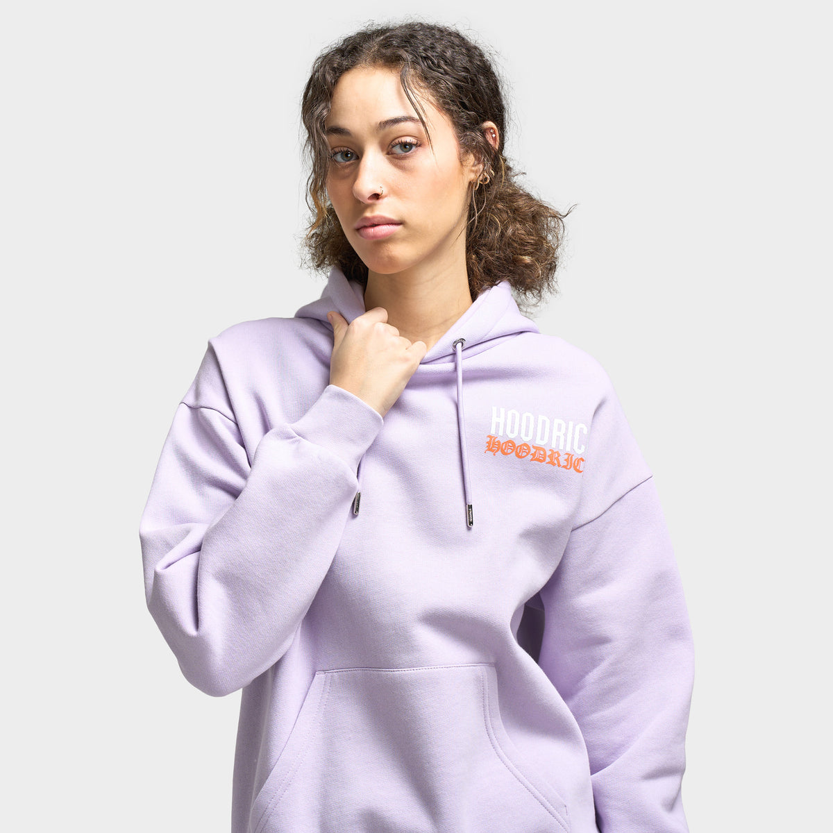 Lilac Oversized Pastel Sweatshirt Women Oversized Hoodie With Logo