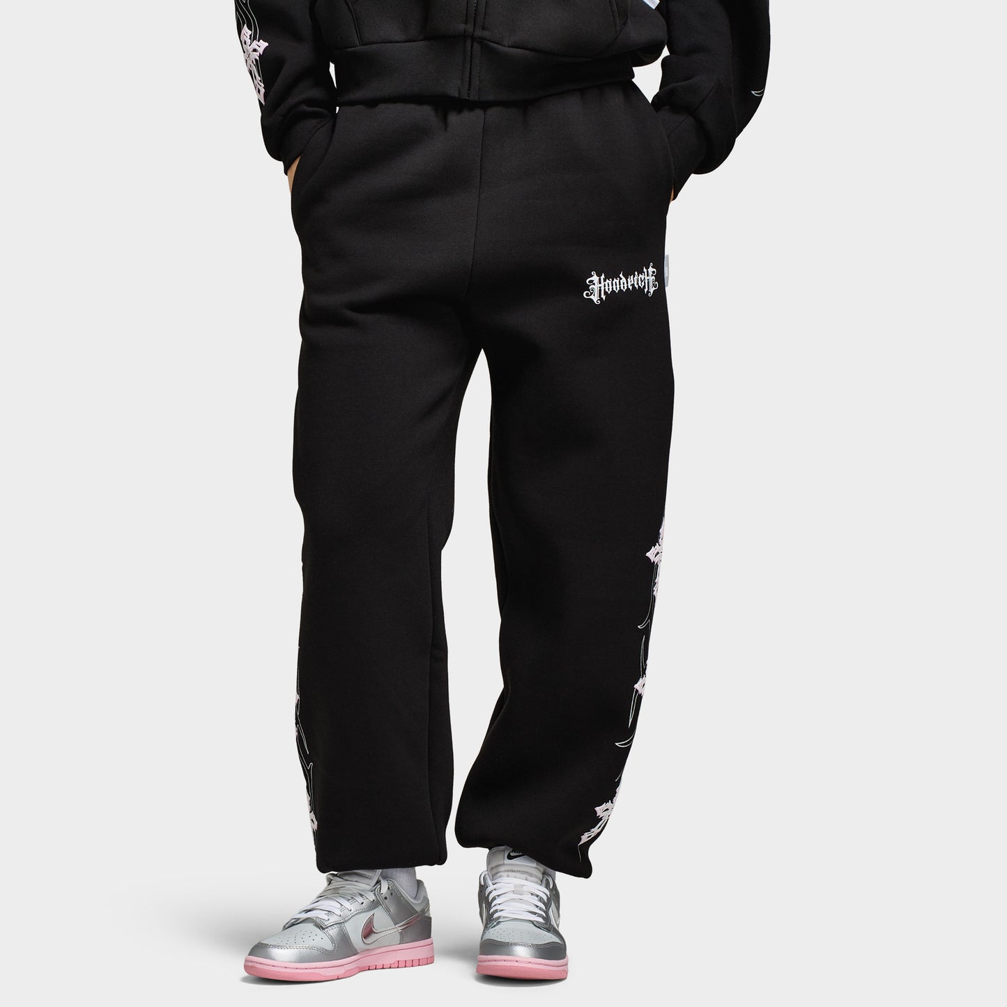 Hoodrich Moxy Oversized Joggers Black / Pink