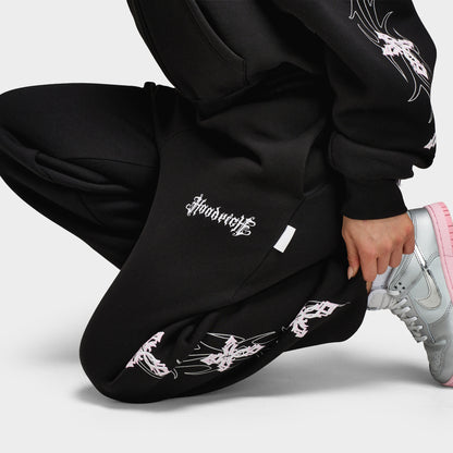 Hoodrich Moxy Oversized Joggers Black / Pink