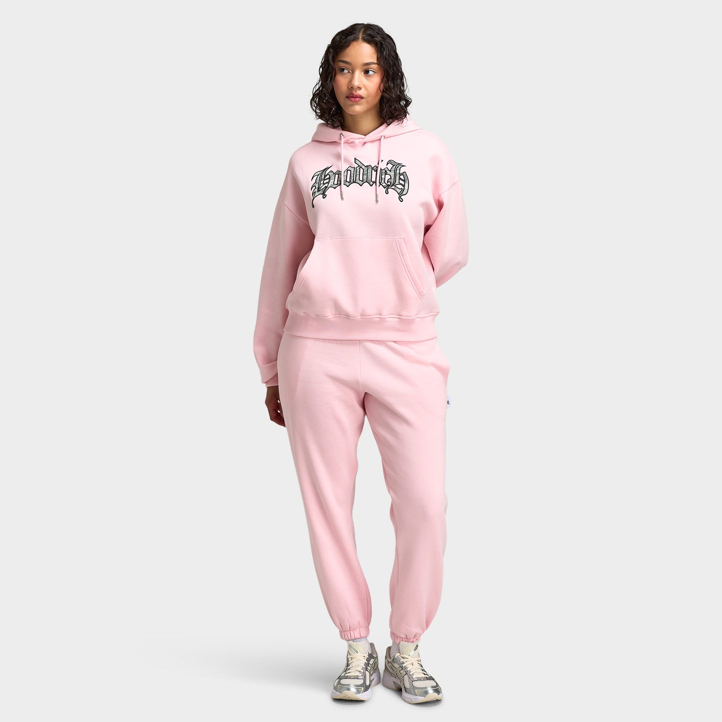 Hoodrich Women's Mid Length Hoodie Baby Pink / Camo
