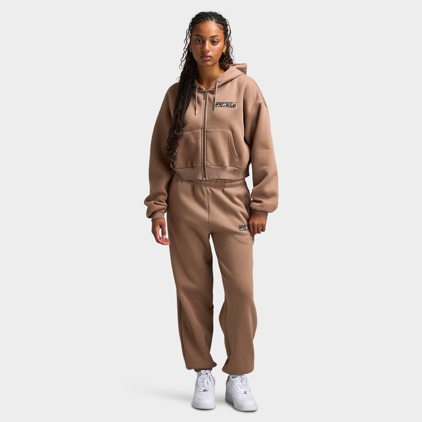 Hoodrich Femmes Joggings Portabella / Noir - Gris Blanc