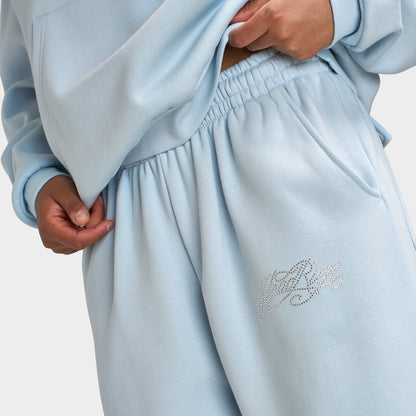 Hoodrich Celeste Pantalon de jogging surdimensionné à jambes larges / Skyway Argent