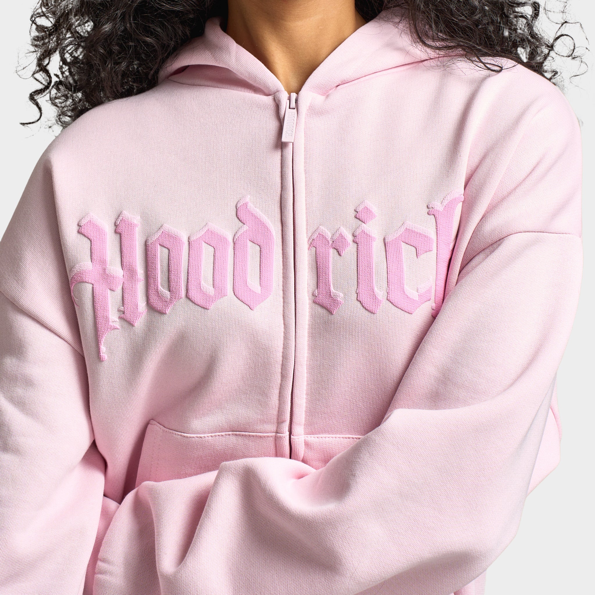Hoodrich Women's Totem Mid Length Fullzip Hoodie / Pink – JD Sports