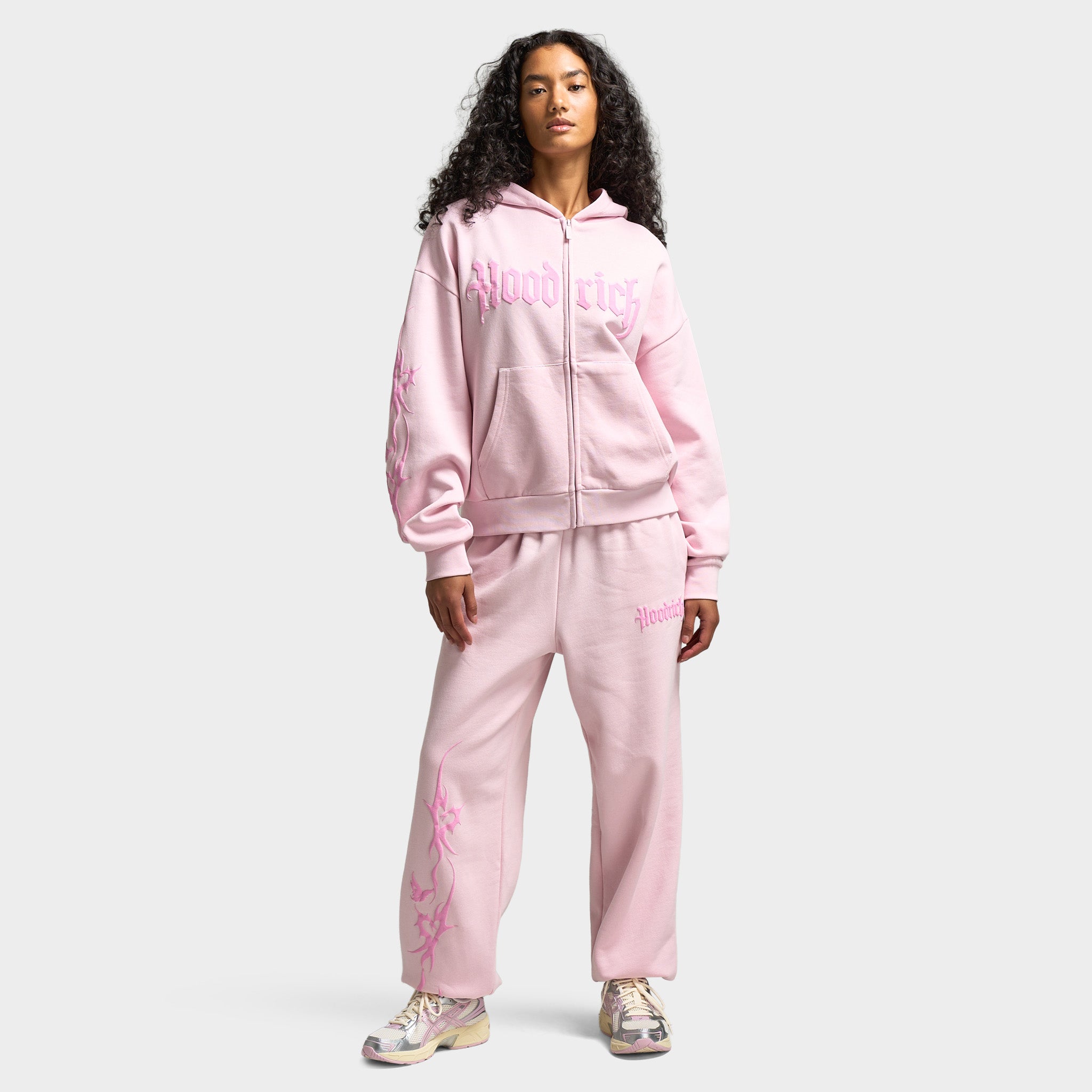 peach‼️ Hoodrich Women's Totem Oversized Joggers Festival Bloom