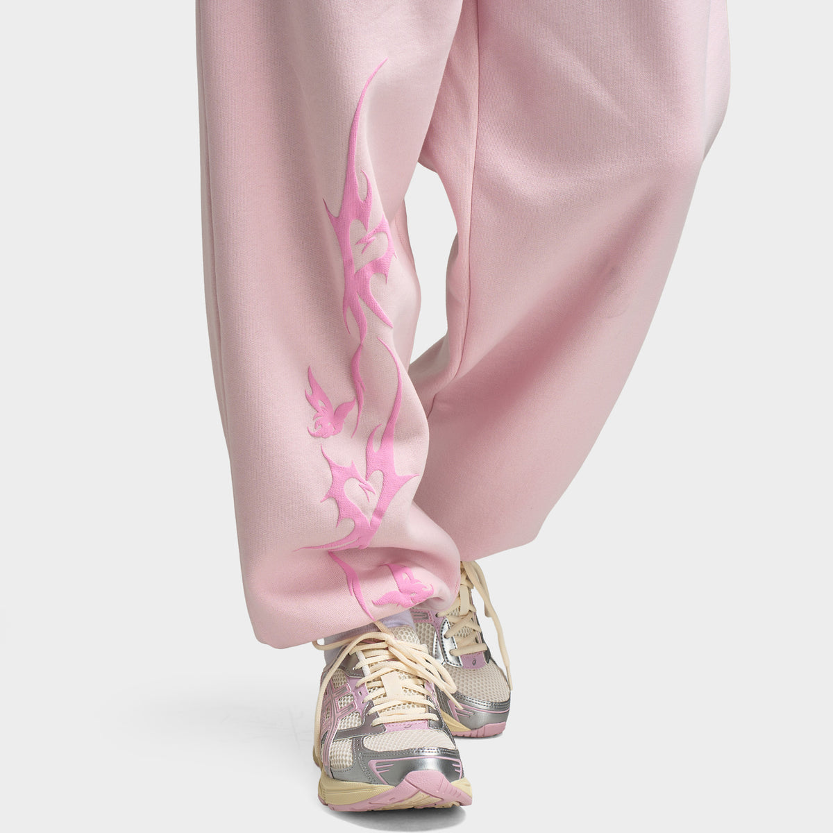 Hoodrich Femmes Pantalon Jogger surdimensionné Totem  Festival Bloom / Nosegay - Bonbon