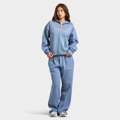 Hoodrich Cielo Mid-length Zip-through Hoodie / Troposphere - White