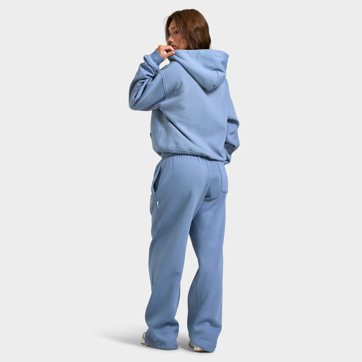 Hoodrich Cielo Mid-length Zip-through Hoodie / Troposphere - White