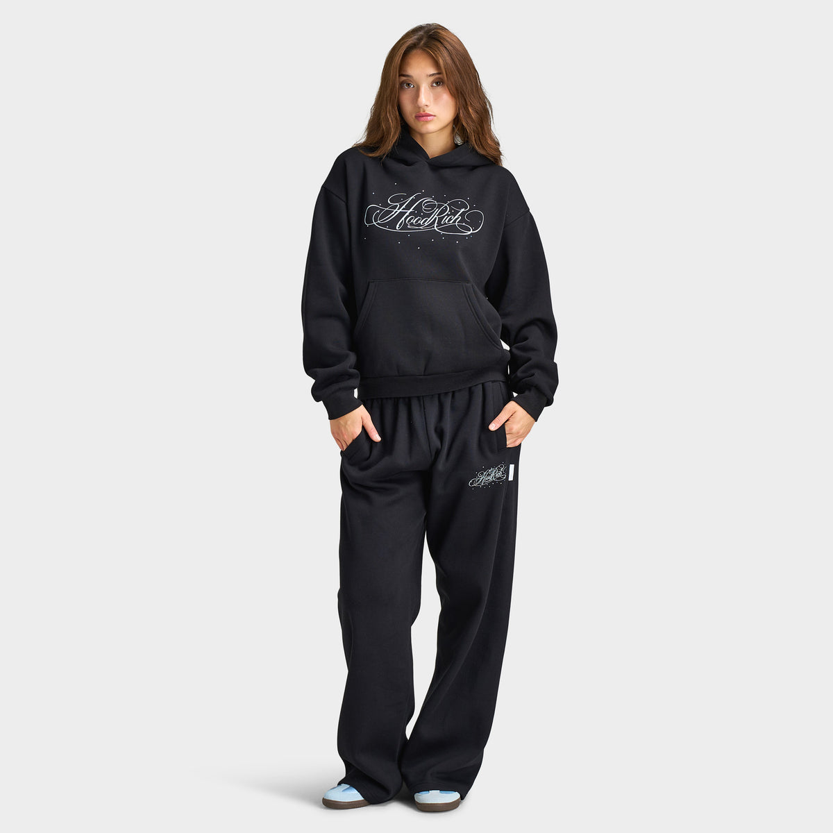 Hoodrich Sirena Mid-length Hoodie / Black - Skyway
