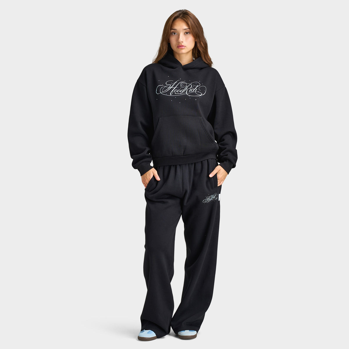 Jogger oversize à jambes larges Hoodrich Sirena / Noir - Skyway