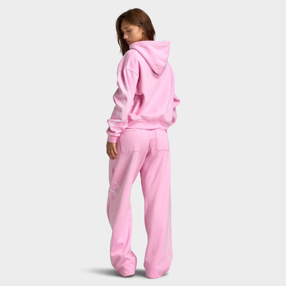 Hoodrich Sirena Mid-length Hoodie / Lilac - White