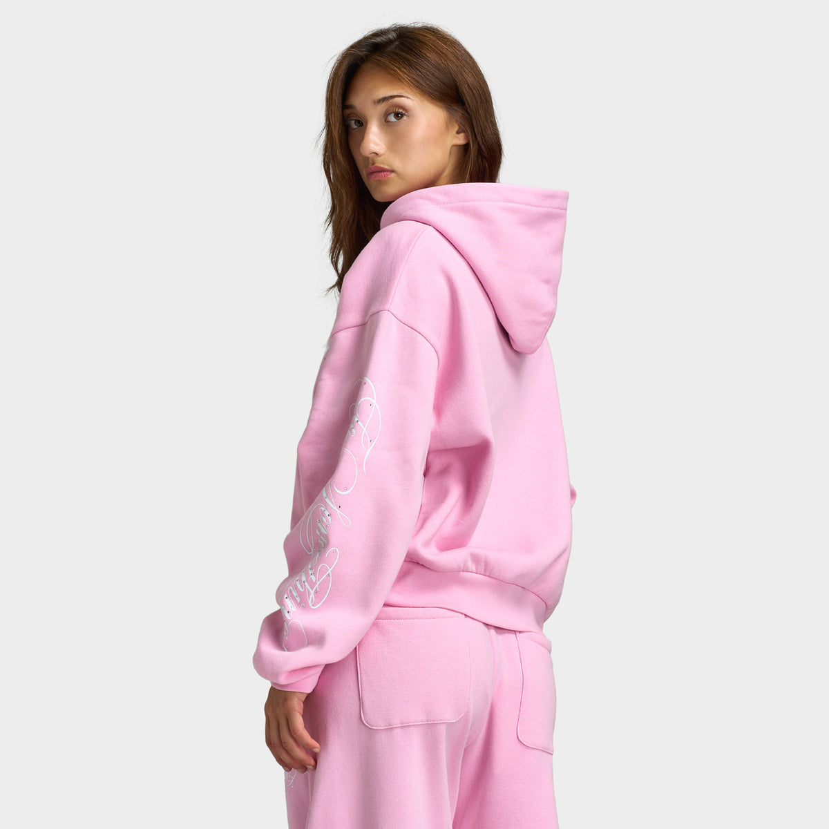 Hoodrich Sirena Mid-length Hoodie / Lilac - White