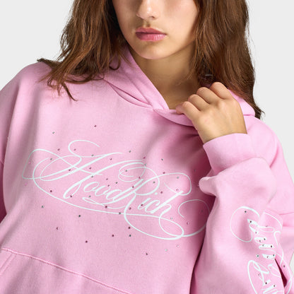 Hoodrich Sirena Mid-length Hoodie / Lilac - White