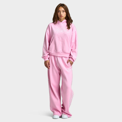 Hoodrich Sirena Oversized Wide-leg Joggers / Lilac - White