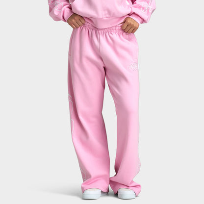 Hoodrich Sirena Oversized Wide-leg Joggers / Lilac - White