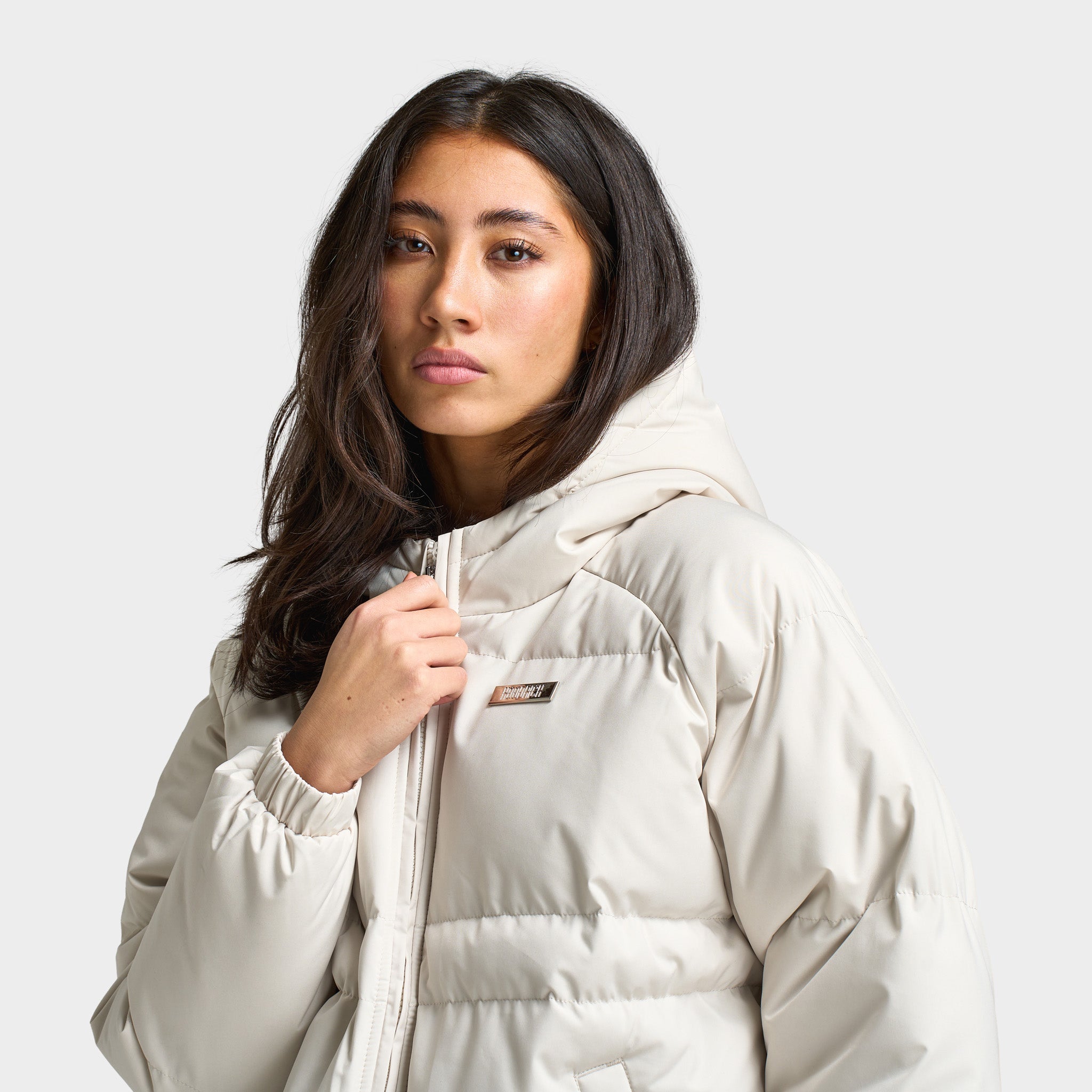 Hoodrich Women's Lara Puffer Jacket Bone Silver / White – JD Sports