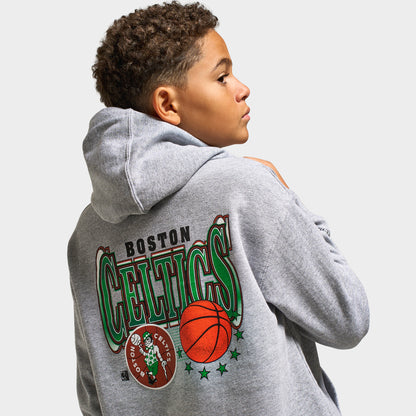 Mitchell & Ness Juniors' Slam Fleece Hoodie / Grey