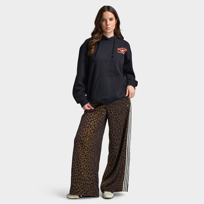 Adidas Women's Leopard Samba Essential Hoodie Black / Leopard