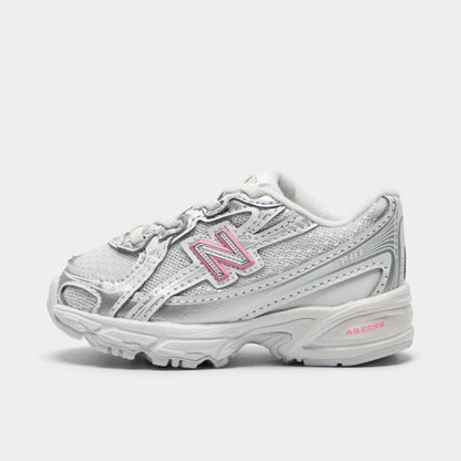 New Balance Infants' 740 Silver Metallic / Signal Pink