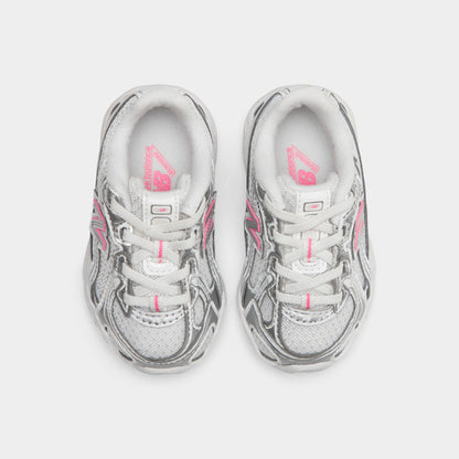New Balance Infants' 740 Silver Metallic / Signal Pink