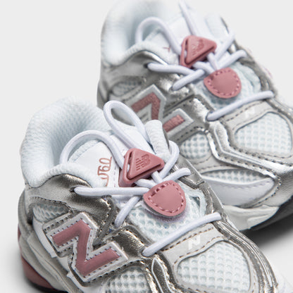 New Balance Infants' 9060 Bungee White / Rosewood
