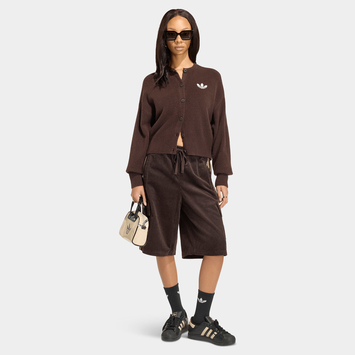 adidas Essentials Knit Cardigan / Aurora Coffee