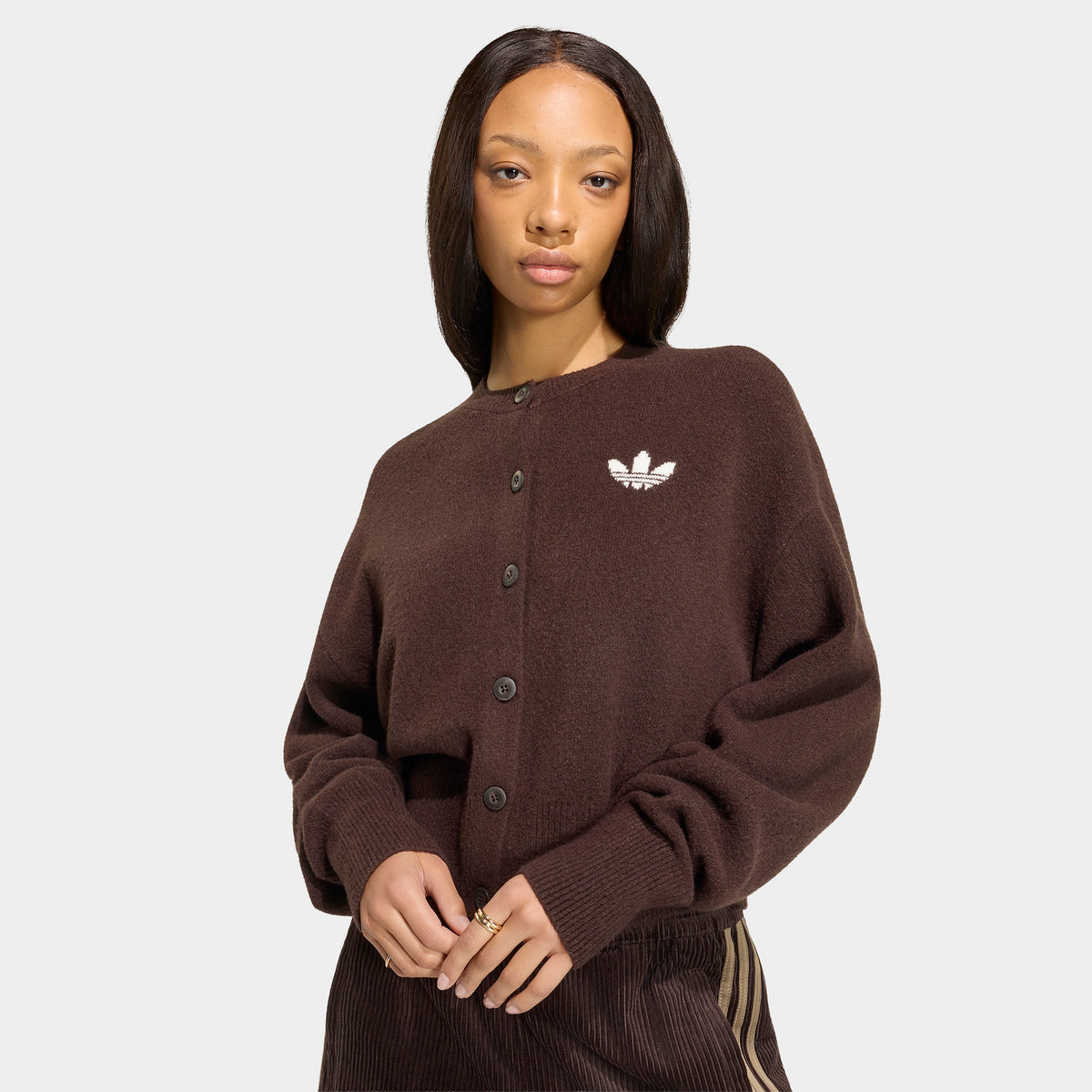 adidas Essentials Knit Cardigan / Aurora Coffee