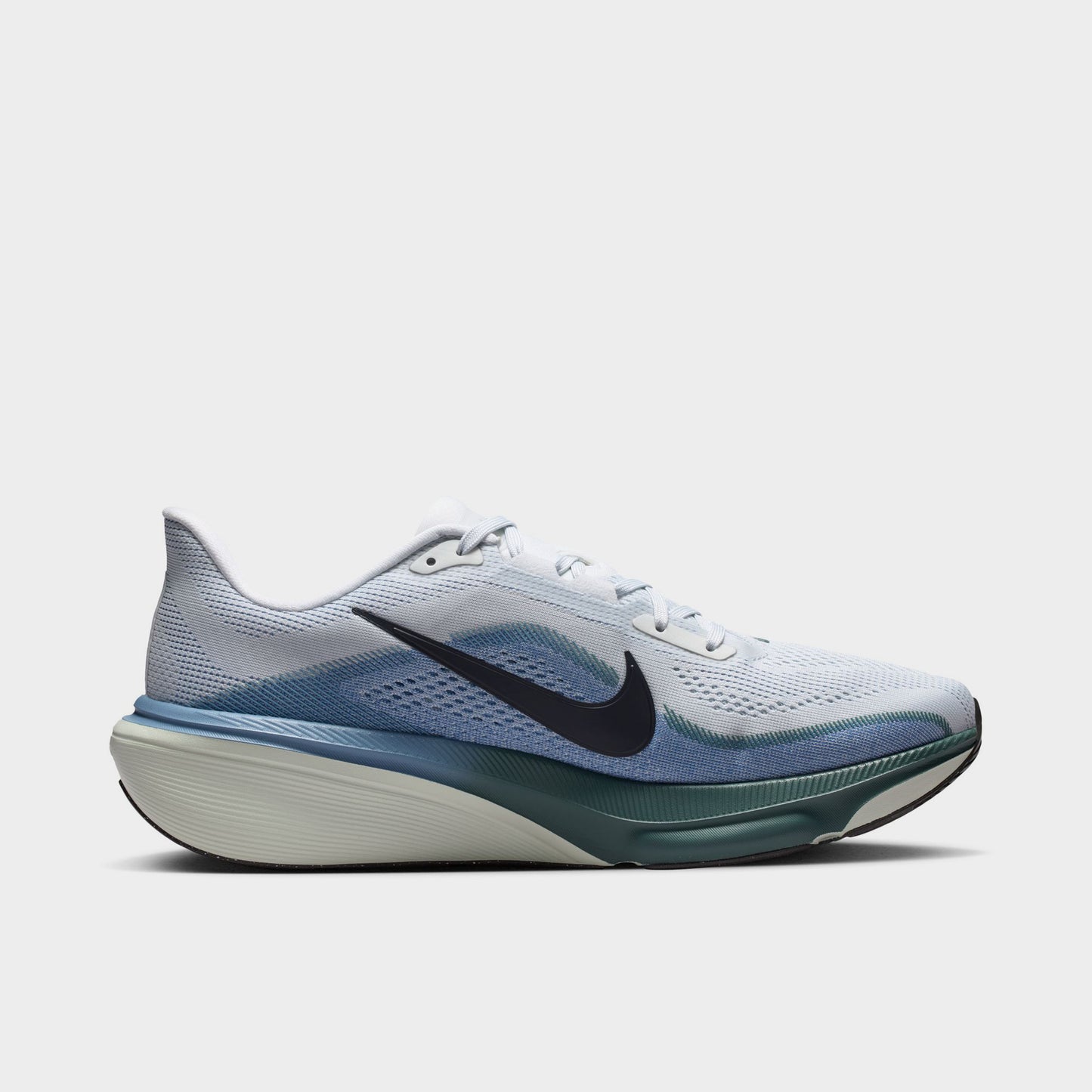 Nike Pegasus 42 Pure Platinum / Dark Obsidian - Work Blue