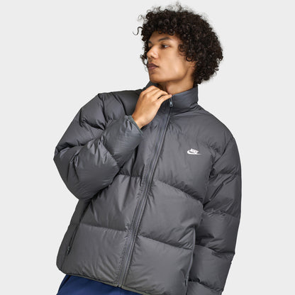 Nike Sportswear Club Hommes Therma-FIT Veste Puffer 650 Gris Fer / Blanc