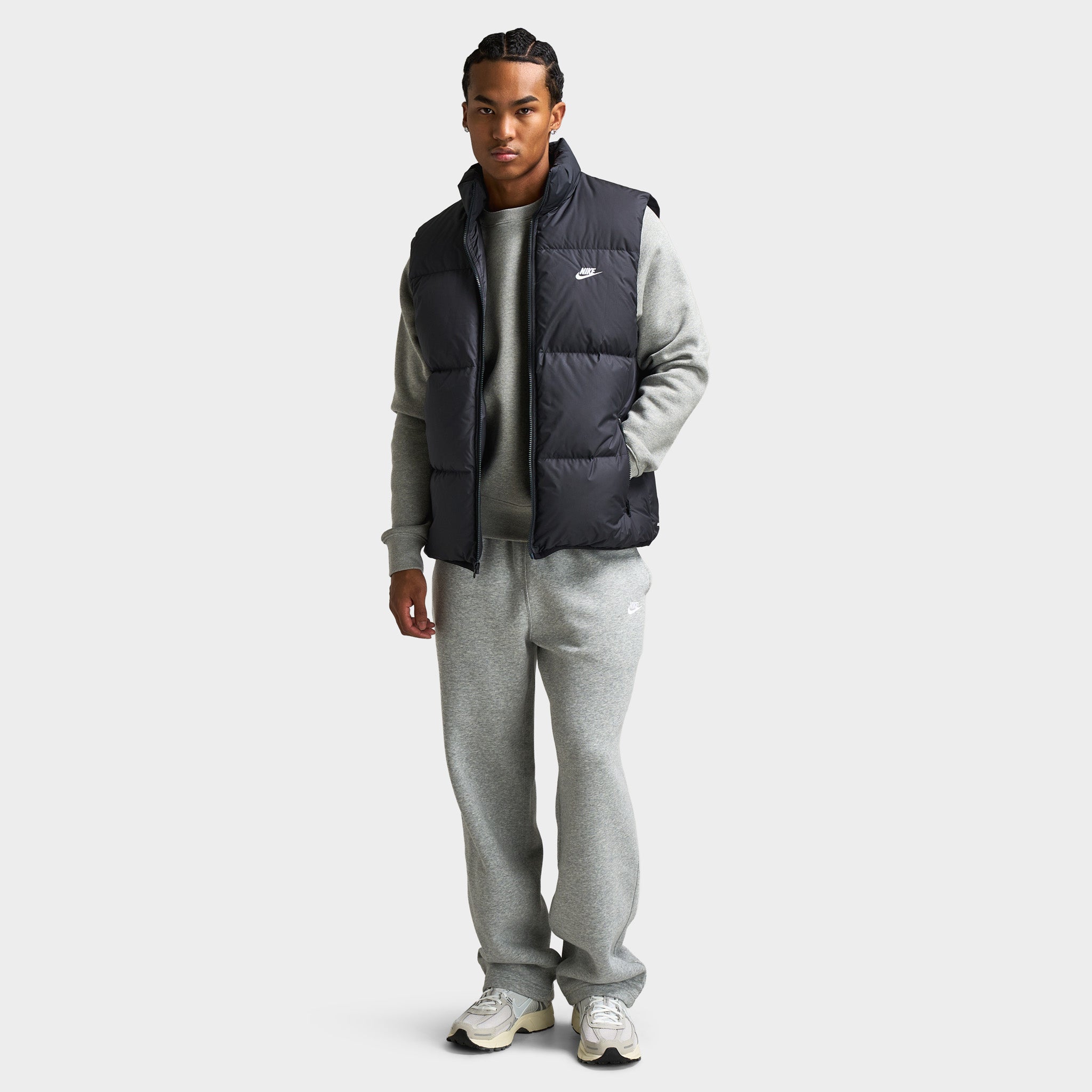 NIKE CLUB PUFFER VEST アウター 【WAKA】 Nike Club Therma-FIT Puffer Jacket Black/White – JD Sports