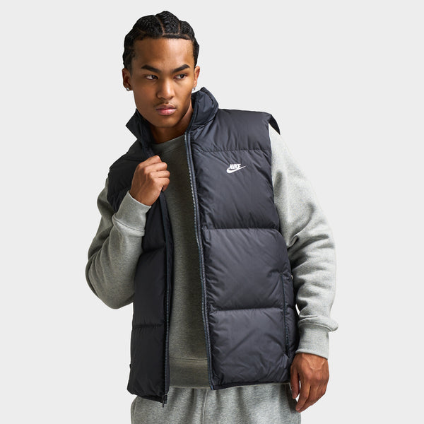 nike puffer vest with hood