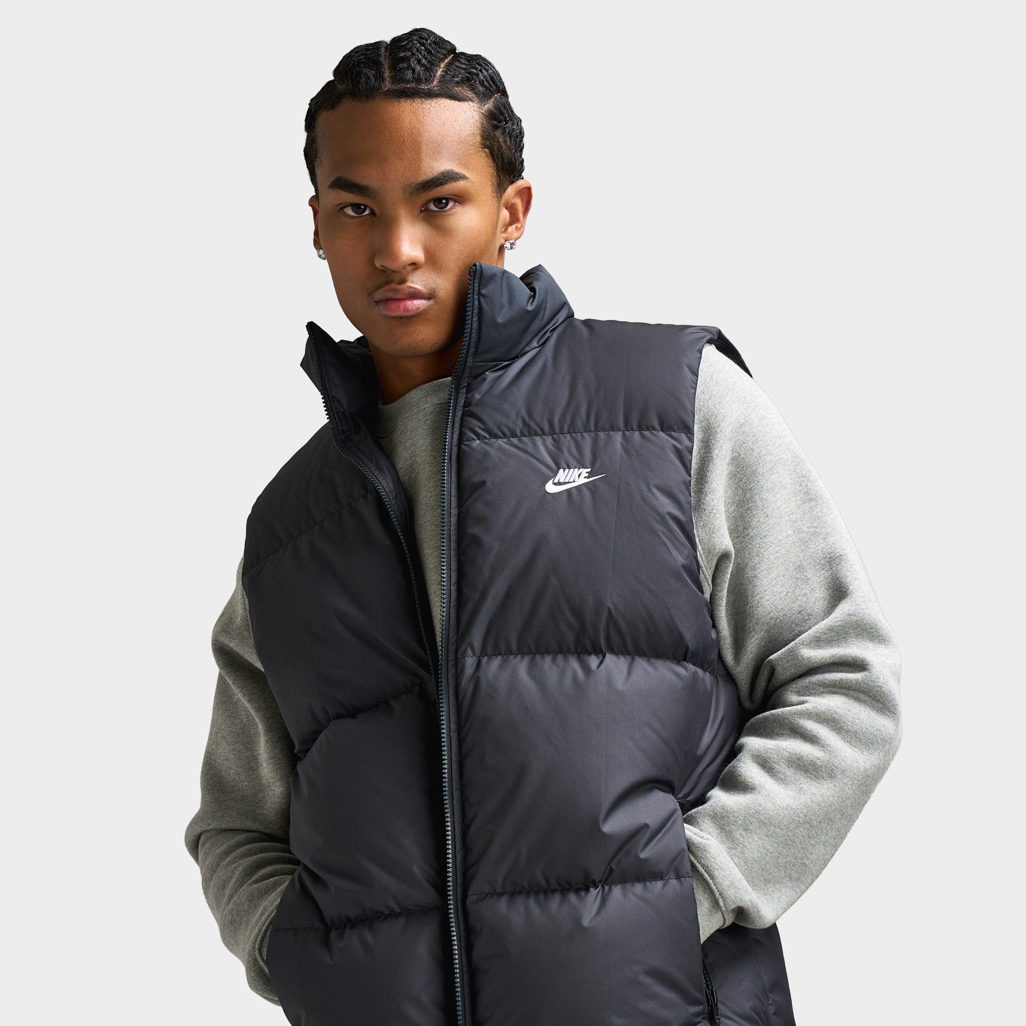 Nike Club Therma-FIT Puffer Jacket Black/White – JD Sports