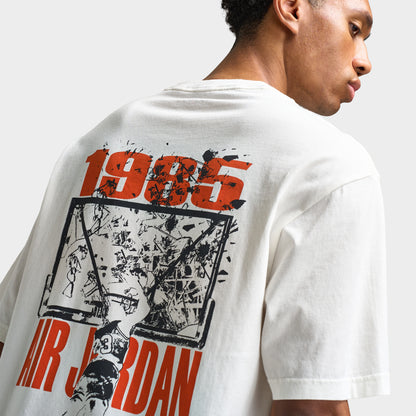 Michael Jordan Brooklyn Shattered Back Board Oversized Graphic T-Shirt Sail / Off Noir