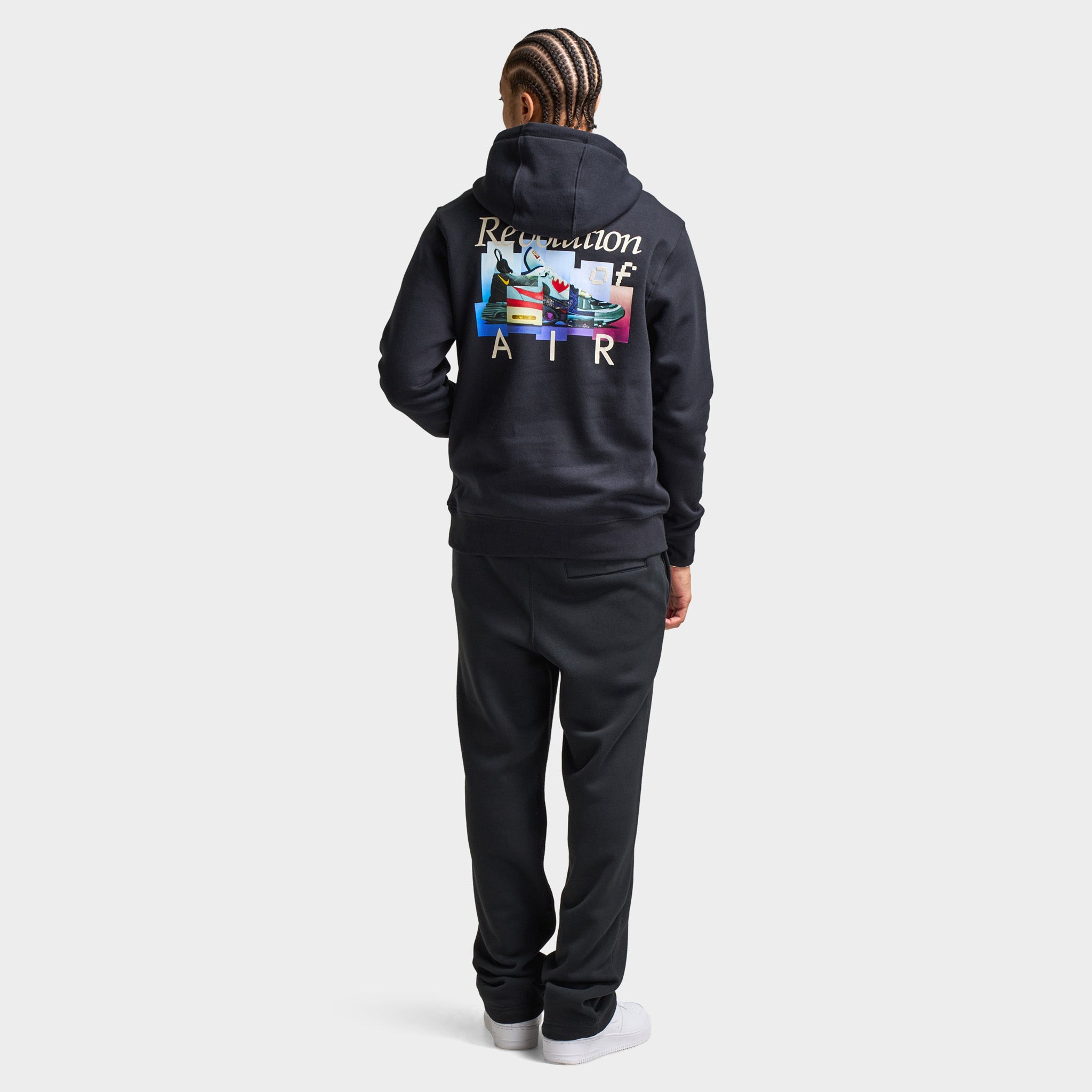 Nike Club Fleece Pullover Graphic Hoodie Black / White – JD Sports