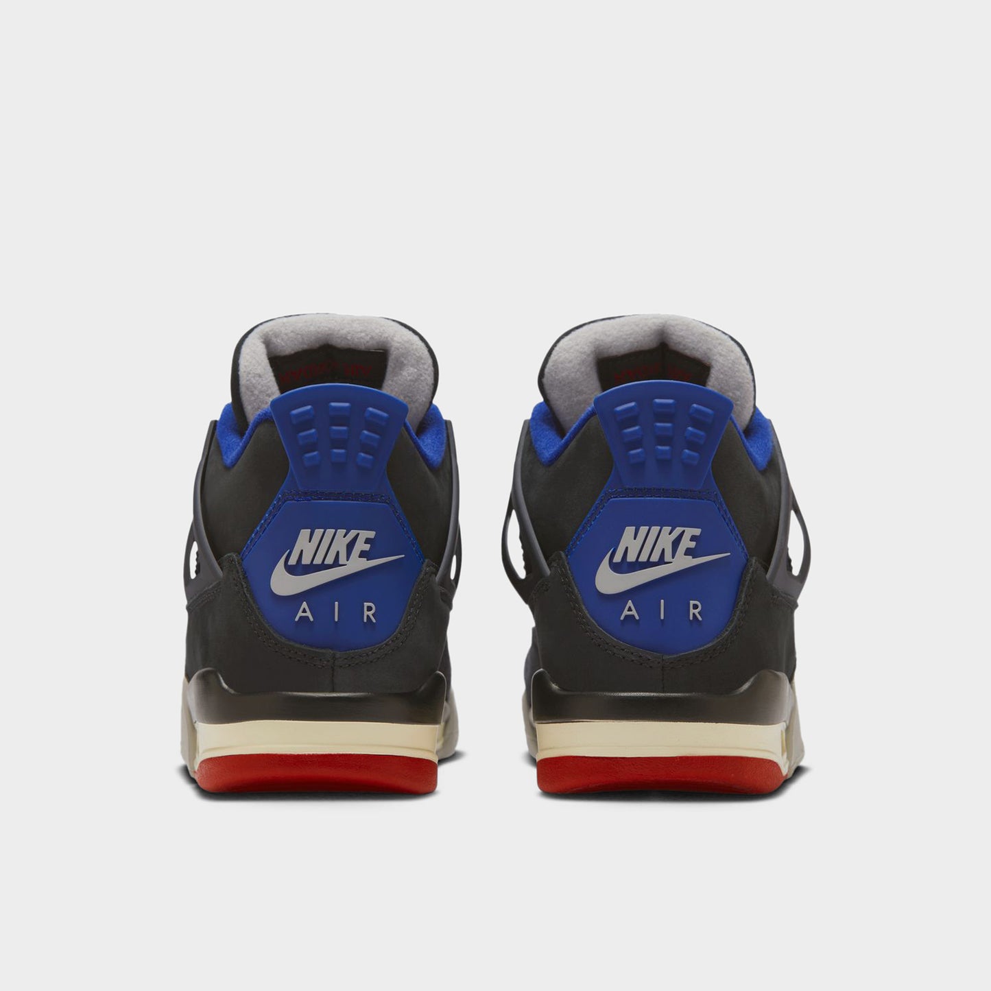 Jordan 4 Rétro GS Noir / Rouge feu - Bleu royal profond
