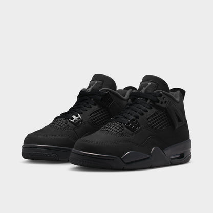 Jordan 4 Rétro « Black Cat » GS Noir / Noir - Graphite clair