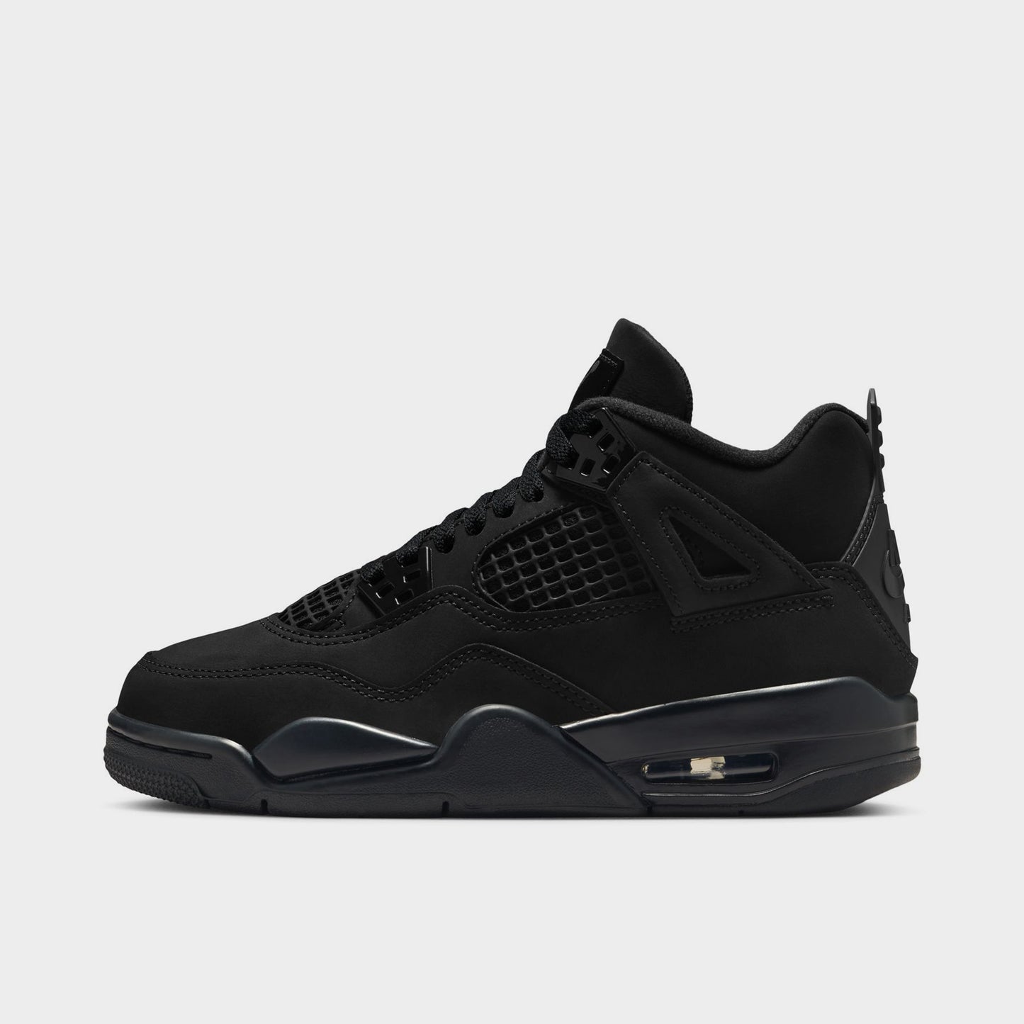 Jordan 4 Rétro « Black Cat » GS Noir / Noir - Graphite clair
