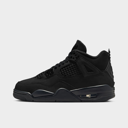 Jordan 4 Rétro « Black Cat » GS Noir / Noir - Graphite clair