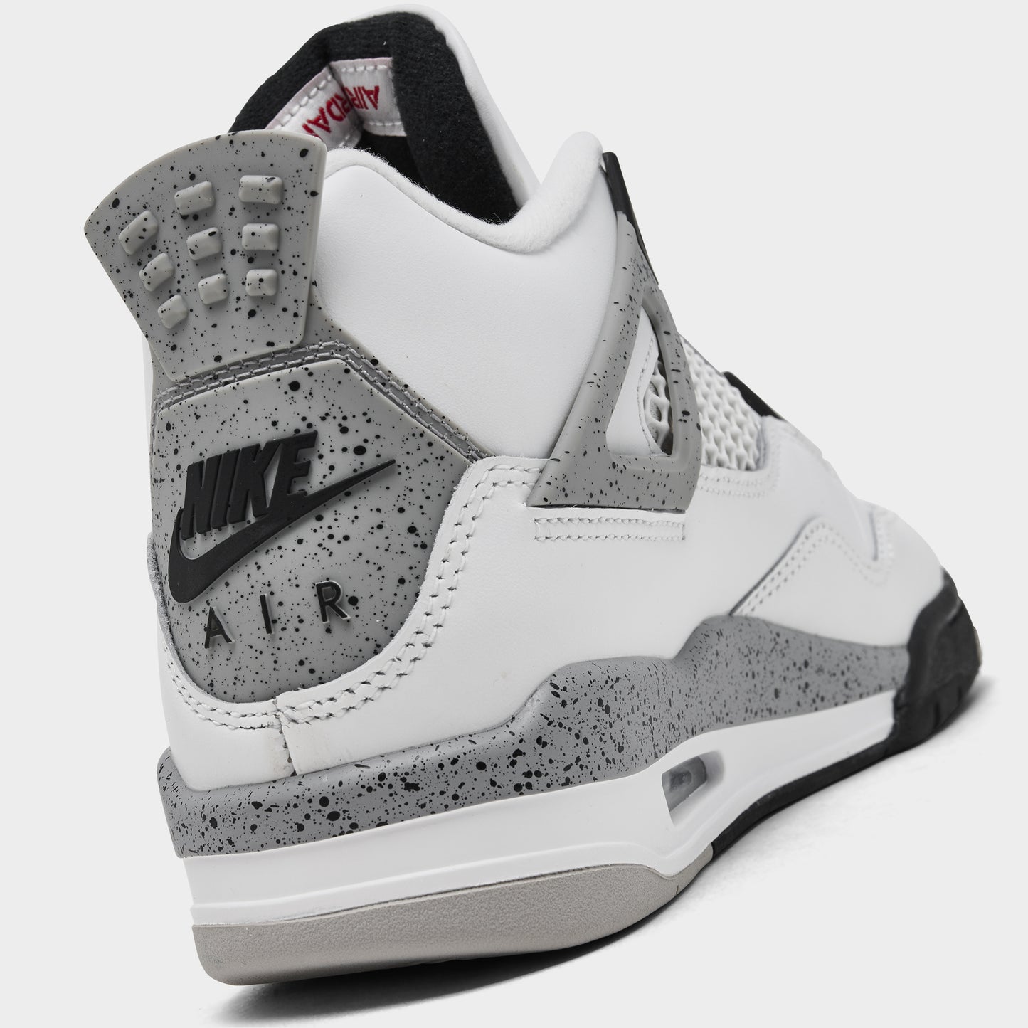 Jordan 4 Rétro OG GS Sommet Blanc / Rouge Feu - Gris Ciment