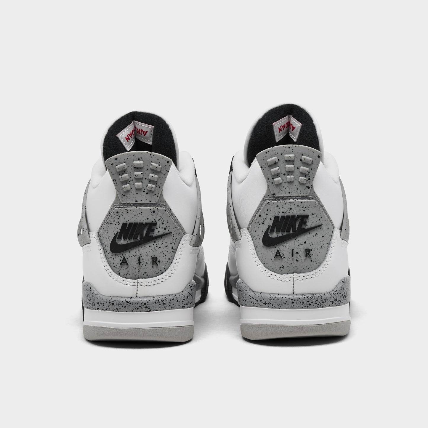 Jordan 4 Rétro OG GS Sommet Blanc / Rouge Feu - Gris Ciment